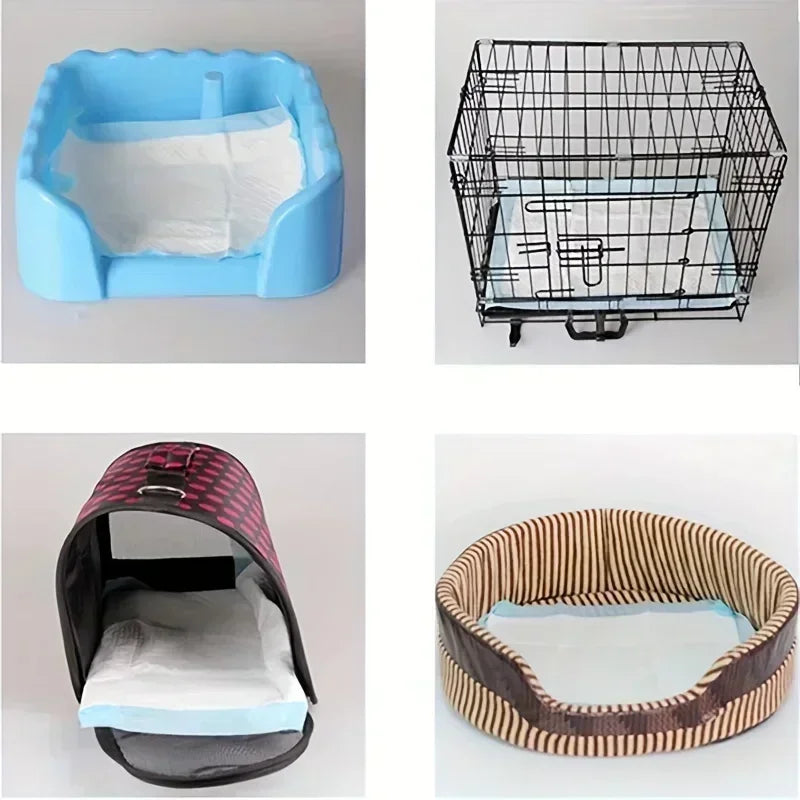 100/50/40/20PCS Absorbent Dogs Diapers Disposable Puppy Training Pee Pads Quick Dry Surface Mat Clean Cushion Dog Supplies