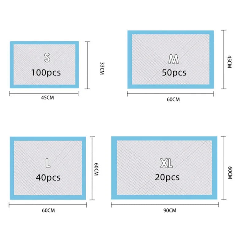 Absorbent Disposable Puppy Training Pee Pads Quick Dry