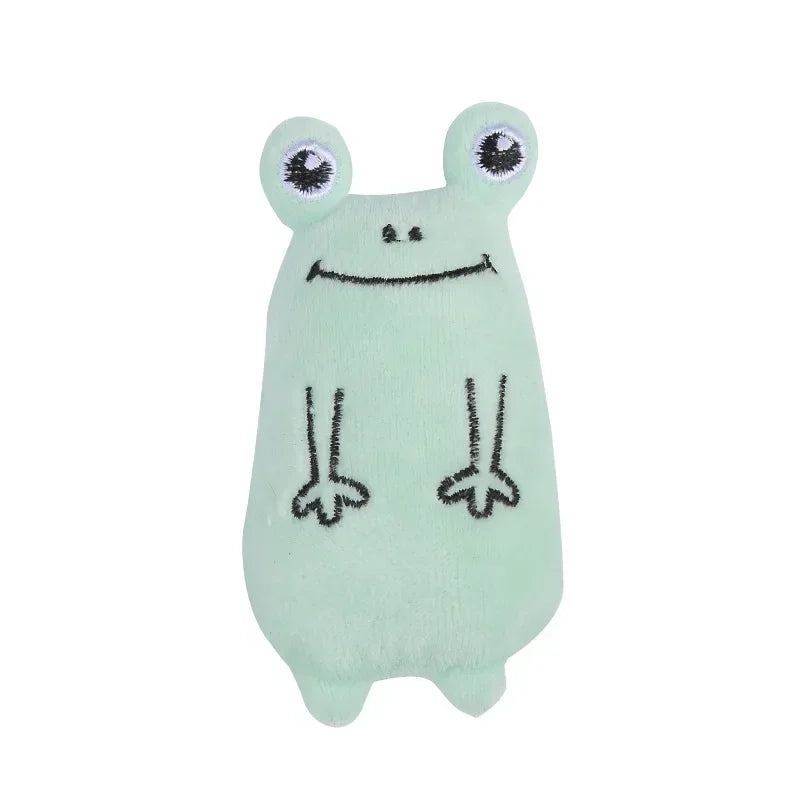 1 Piece Catnip Plush Cat Toy Oval Plush Puppet Toy Cat Throwing Toy Pet Cat Accessories