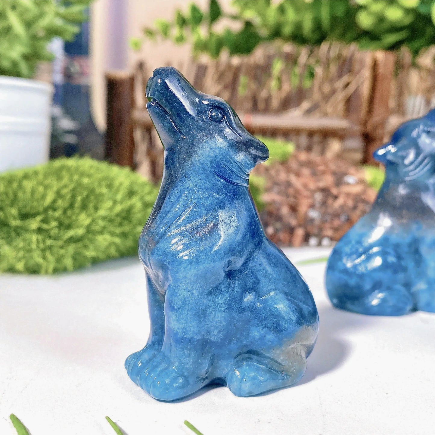 1PC High Quality Trolleite Wolf Natural Crystal Carving,Birthday gift,Women gift,Halloween Gift,Christmas Gift.