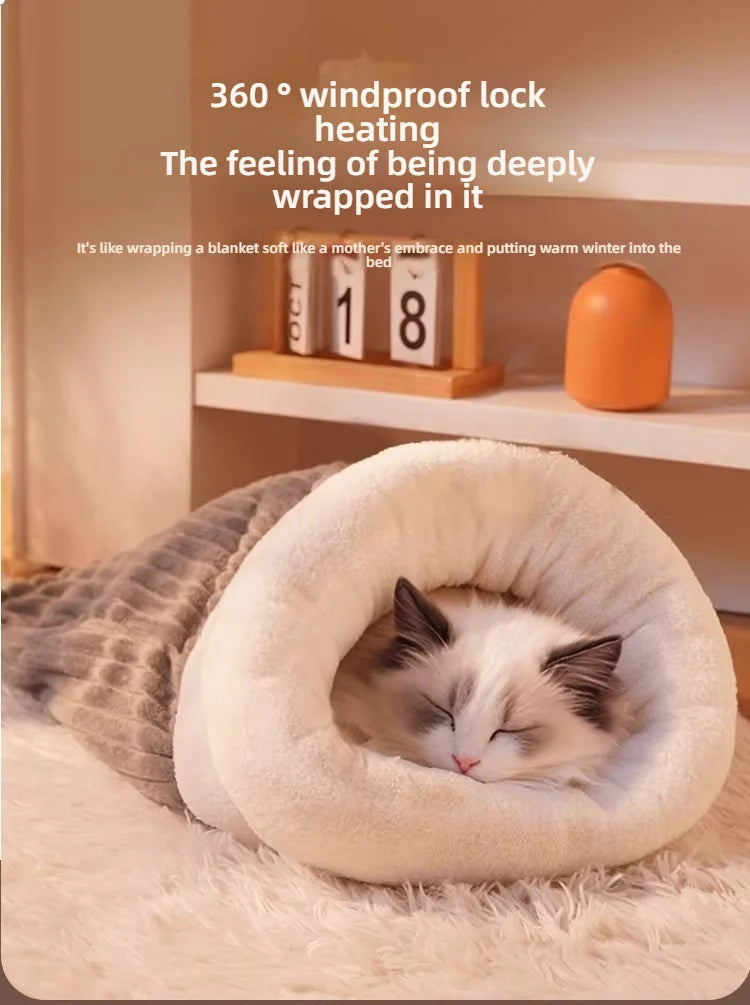 ZhejiangChoice Portable Cat Bed Cozy Travel Nest