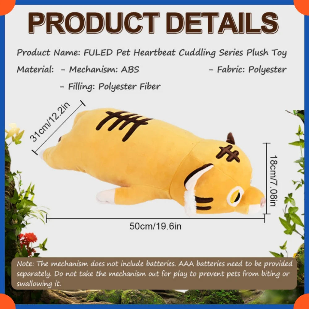 Fuled Christmas Puppy Heartbeat Plush Toys For Dog Training