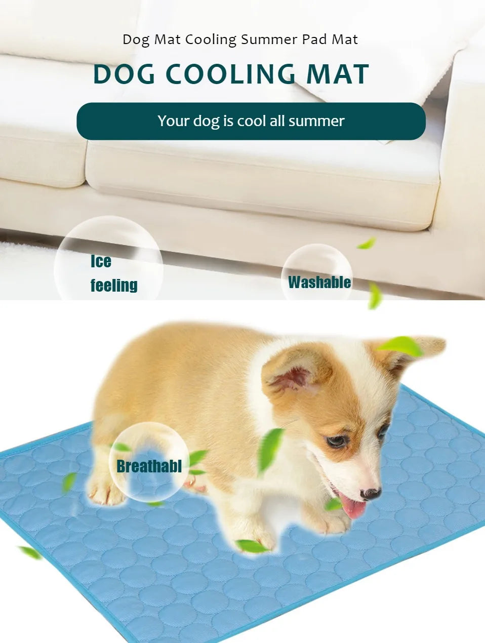 YTYINCN Dog Cooling Mat Self Cooling Pad For Pets And Dogs