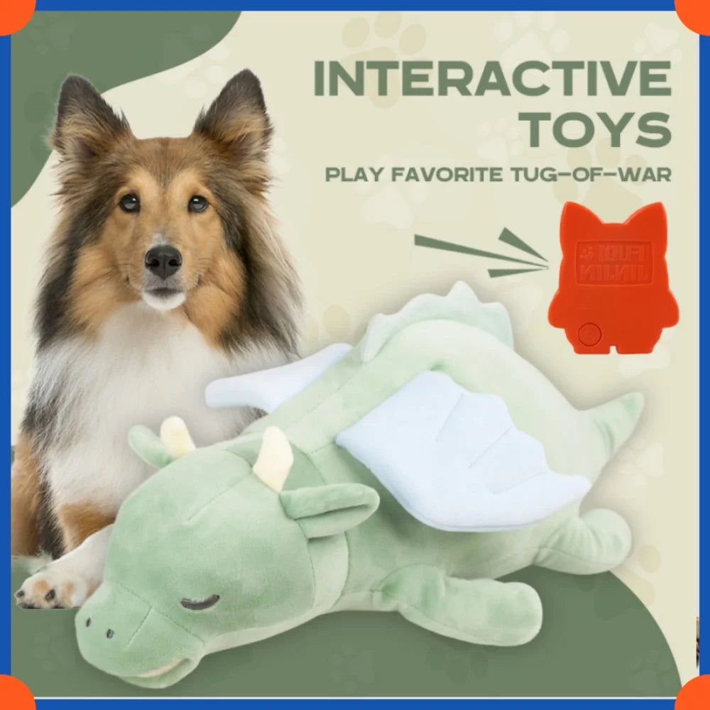 Fuled Christmas Puppy Heartbeat Plush Toys For Dog Training