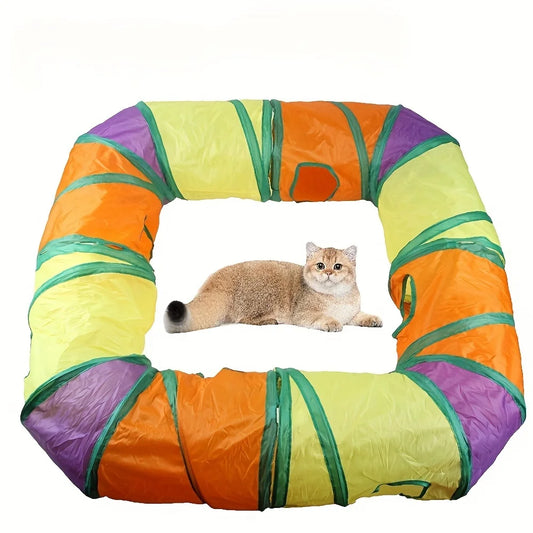 Large Size Cat Tunnels Four Pack Durable Suede For Cats