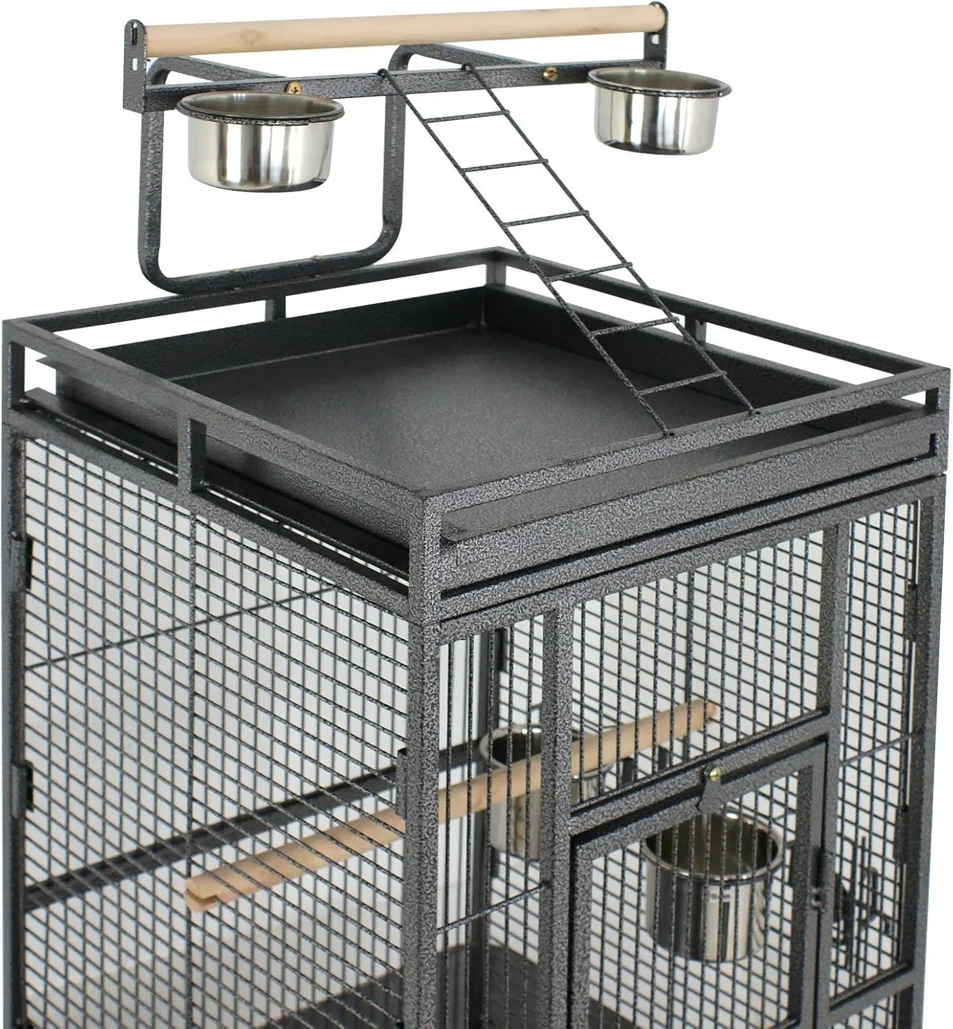 Bird Cage With Rolling Stand For Parakeets And Small Birds