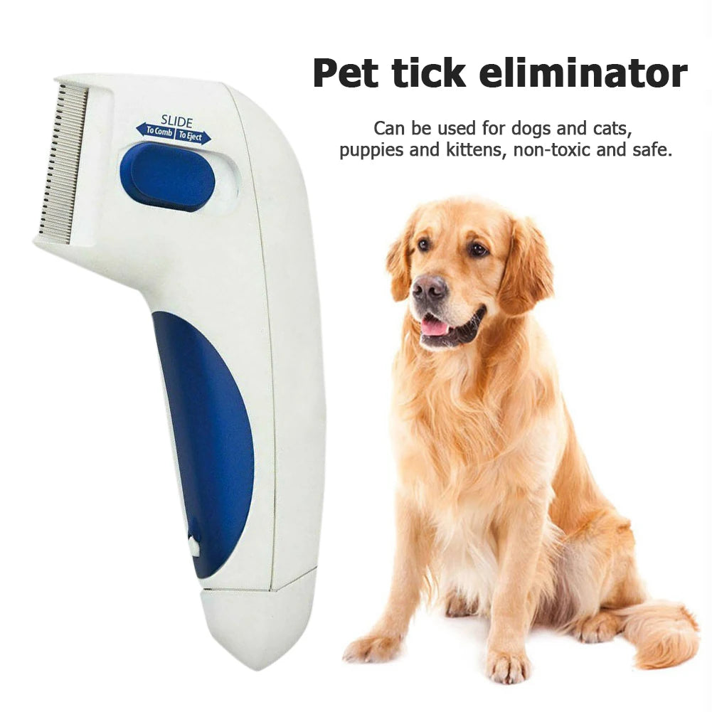 Pet Electric Terminator Brush for Cats and Dogs Anti Flea Lice Cleaner Electronic Comb