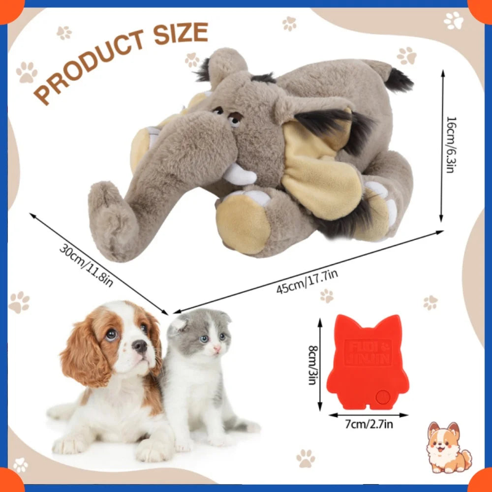 Fuled Christmas Puppy Heartbeat Plush Toys For Dog Training