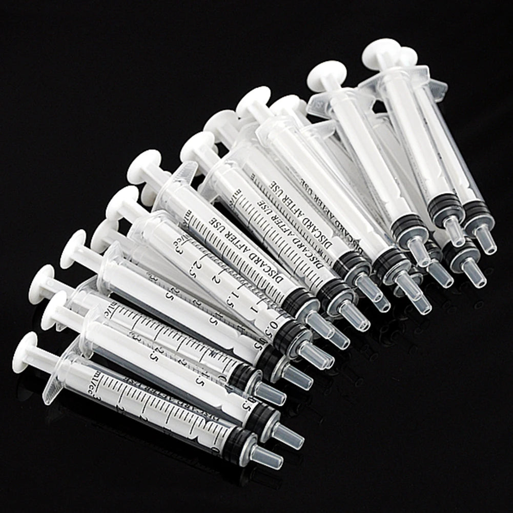 50Pcs 3Ml Plastic Nutrient Syringes For Hydroponic Measuring