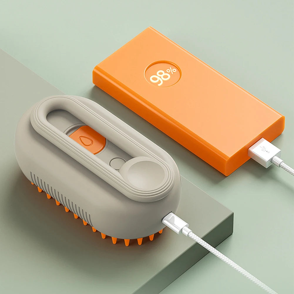 VKTECH USB Rechargeable Cat And Dog Grooming Brush Spray