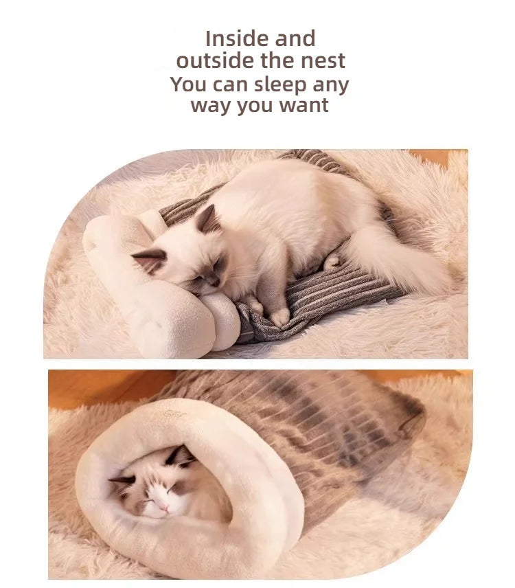 ZhejiangChoice Portable Cat Bed Cozy Travel Nest