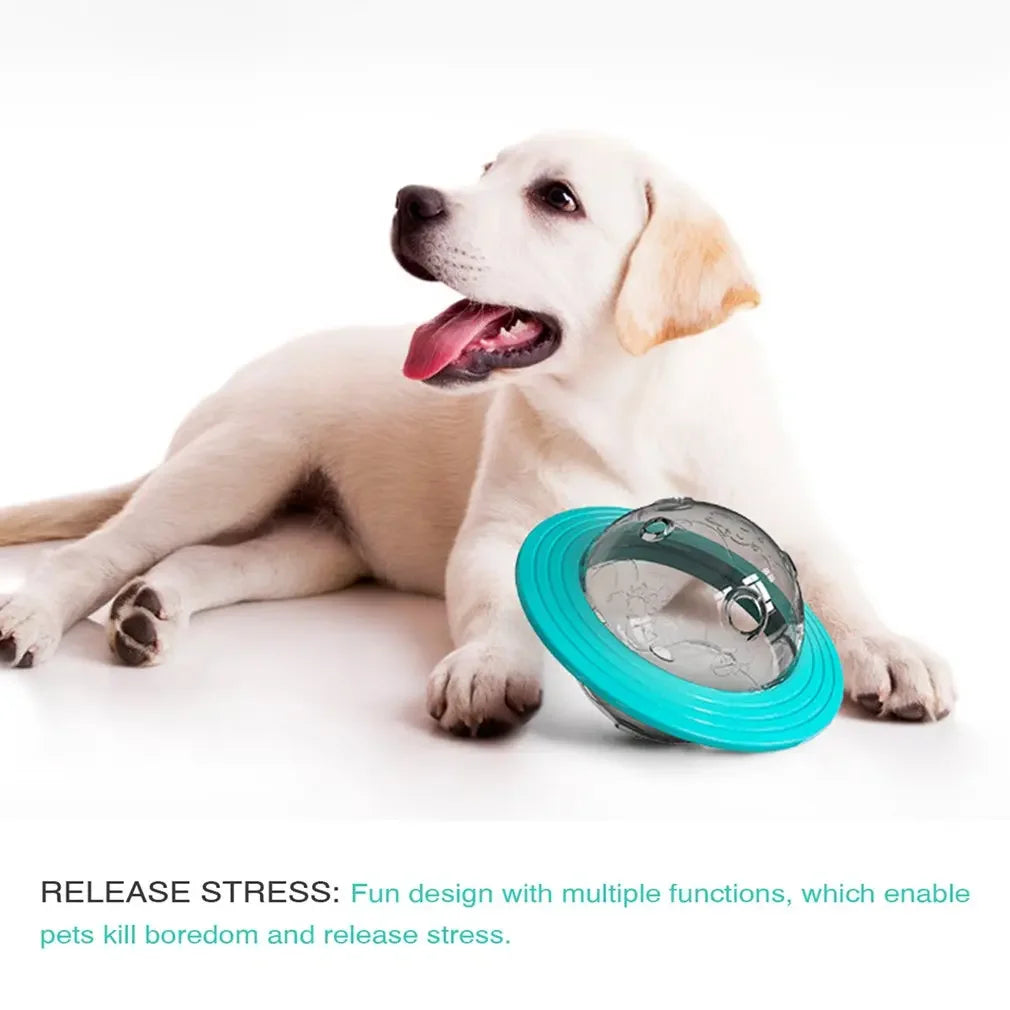 Flying Saucer Dog Toy Slow Feeder Puzzle Ball Training