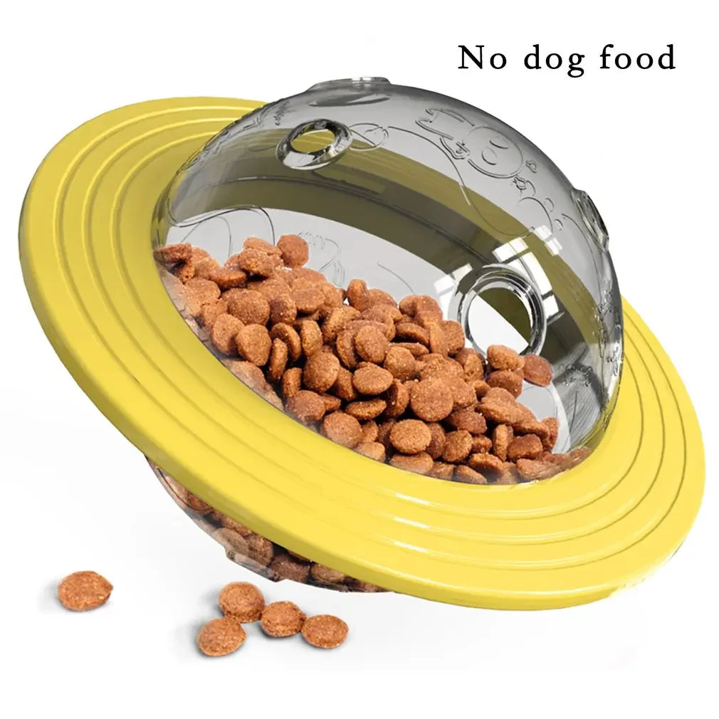 Flying Saucer Dog Toy Slow Feeder Puzzle Ball Training