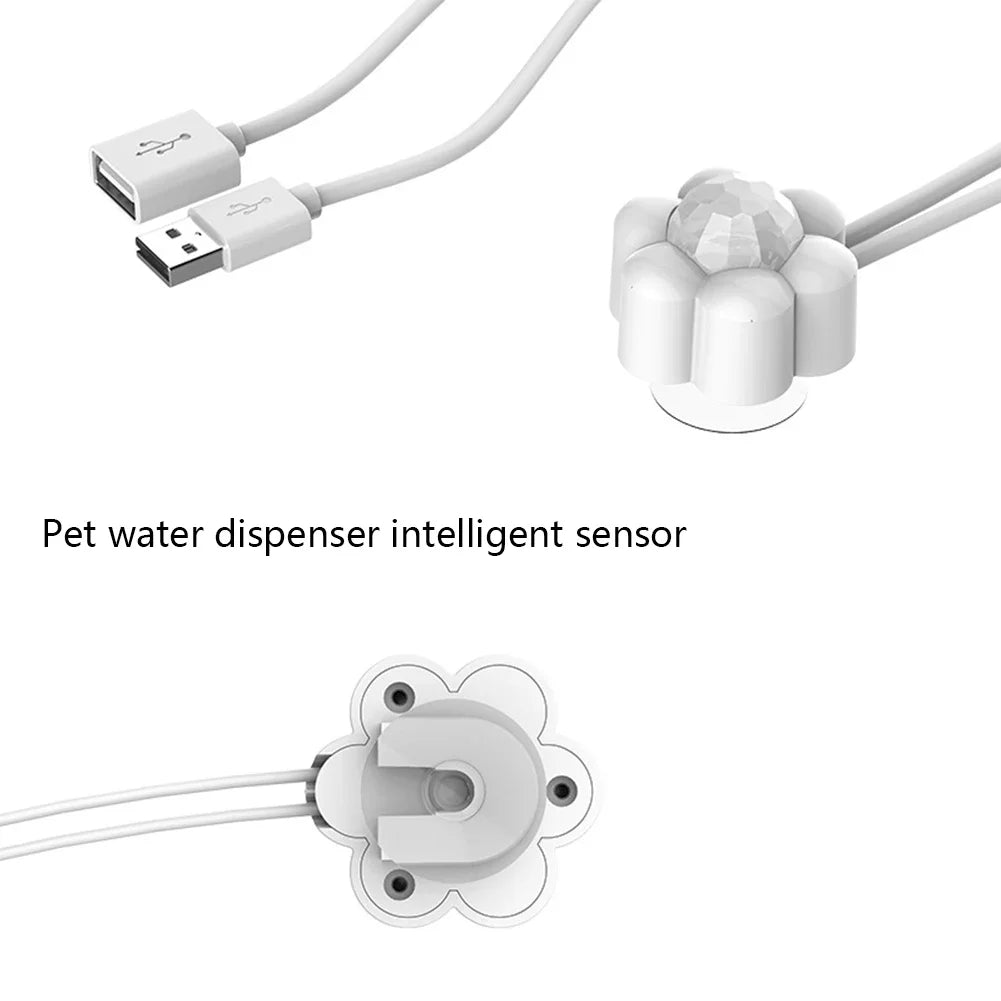 Pet Water Dispenser With Motion Sensor Cats USB Interface