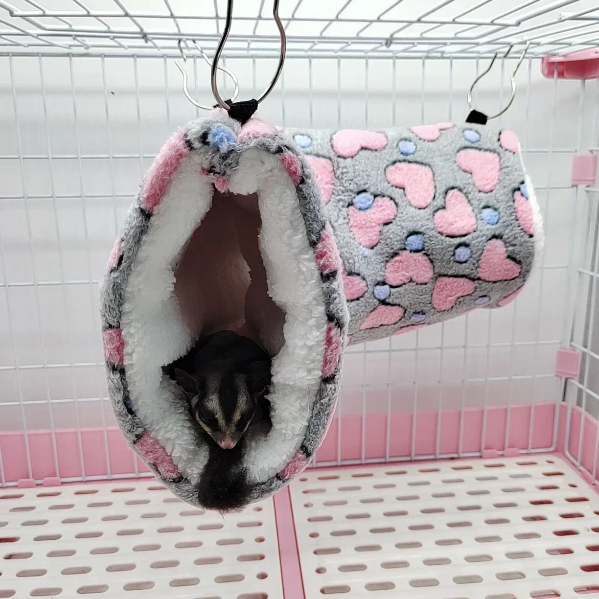 Ultra Soft Plush Pet Tunnel Nest Hamster Sugar Glider