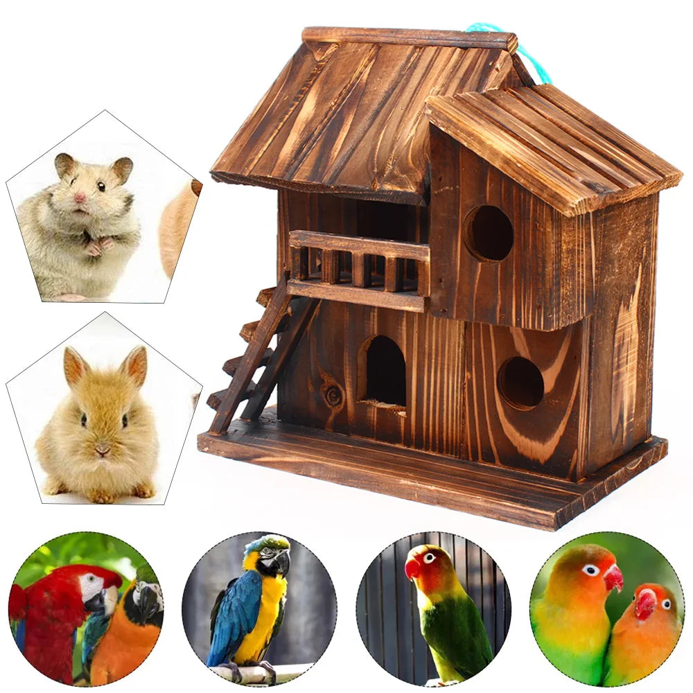 Guangdong Wooden Squirrel Nesting Box Bird Safe Nest Protector