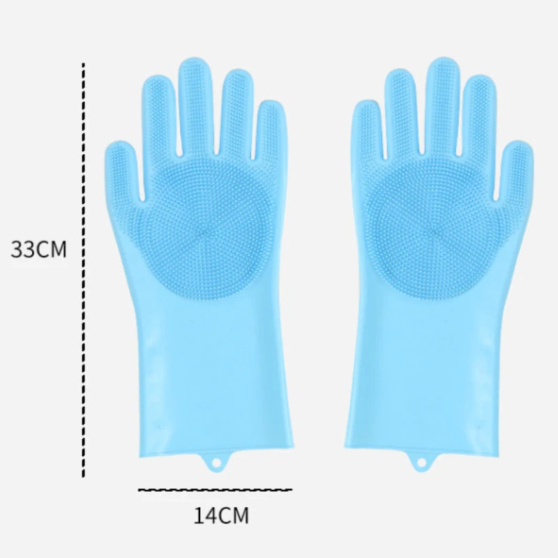 Pet Bath Gloves Thickened Bite Proof Dog Cat Grooming Cleaning Brush Accessories
