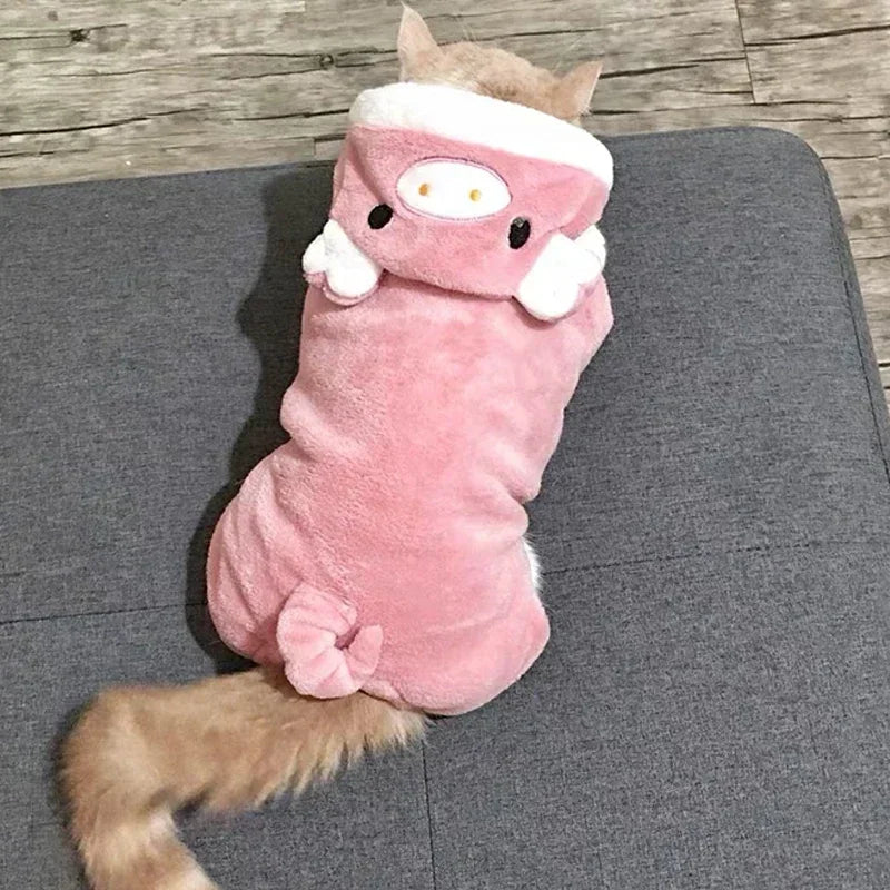 Thickened Fleece Pet Dog Clothes Jumpsuits For Small Dogs