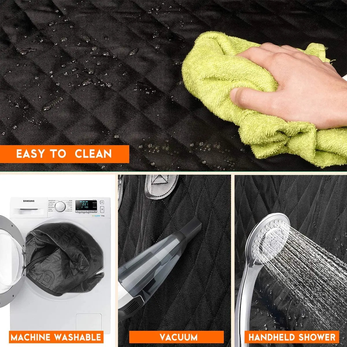 Pet Dog Car Seat Cover Travel Carrier Mattress Foldable Waterproof Non Slip Seat Protector Mat for Medium Large Dogs