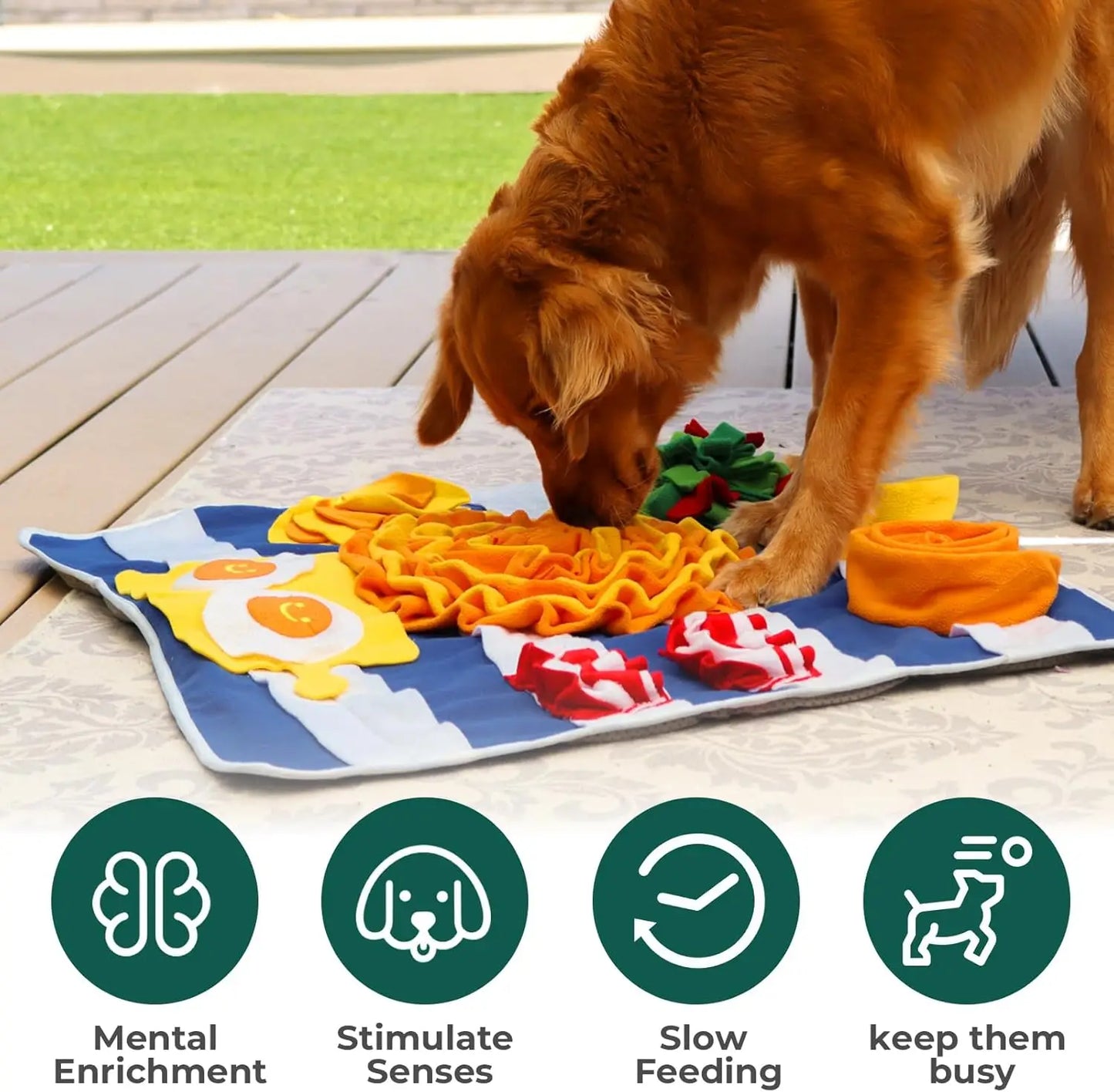 Hign-concerned Breakfast Snuffle Mat For Dogs Slow Feeder
