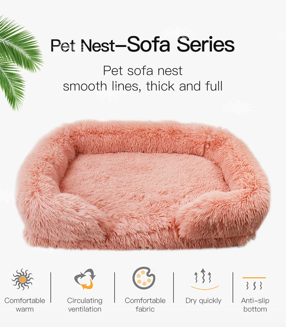 Jiangsu Orthopedic Dog Bed for Large Dogs With Plush Cover