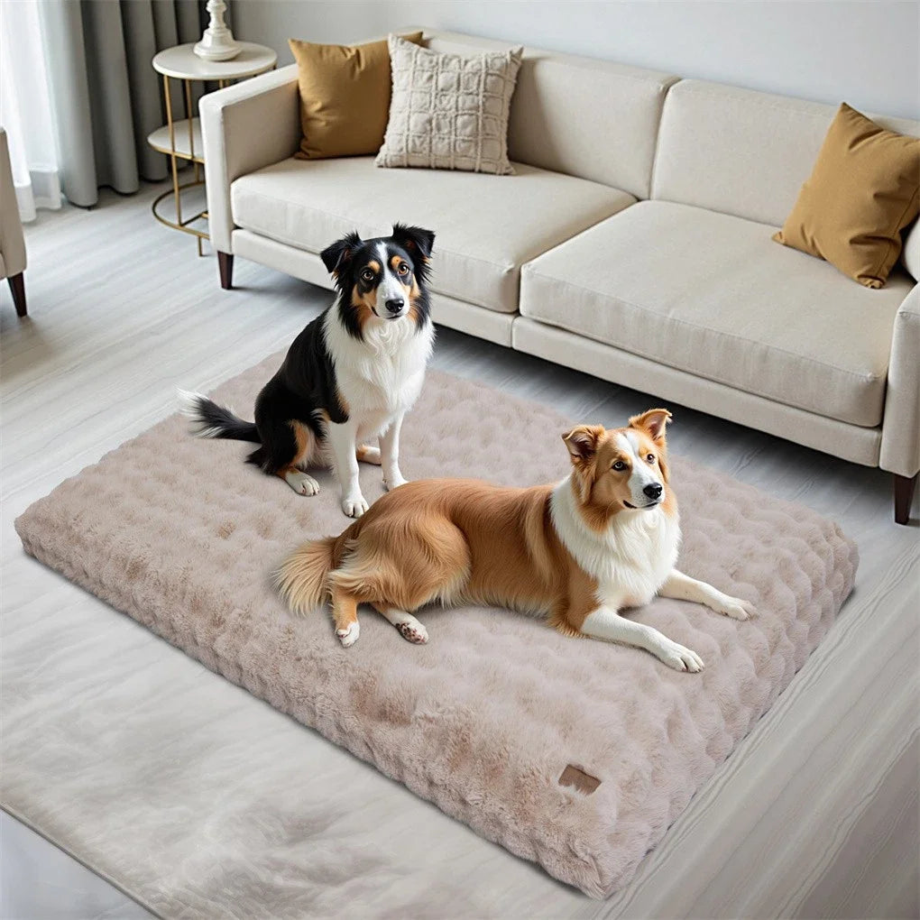 BINGOPAW Ultra-soft Dog Bed Pet Cozy Sleep Bed Cat Calming Bed Cushion Cover With Removable Cover Machine Washable