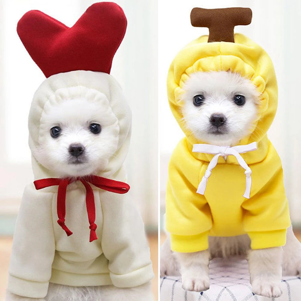 GuangdongHign Cute Fruit Dog Hoodies Fleece Coat