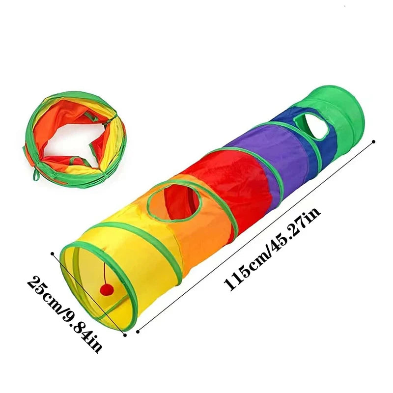 Cat Tunnel Tube Foldable Cat Toys For Interactive Fun