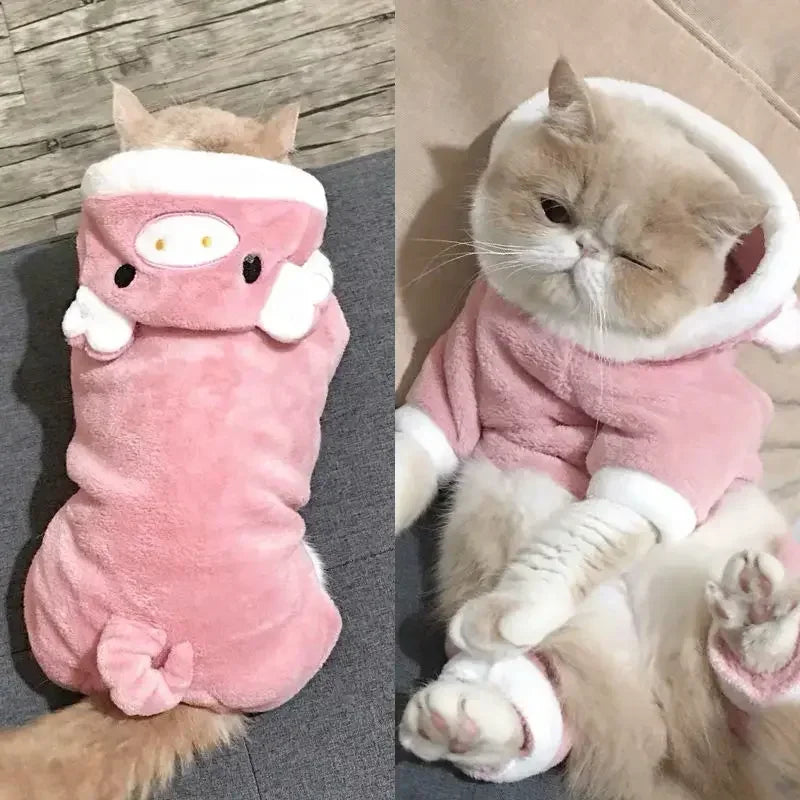 Thickened Fleece Pet Dog Clothes Jumpsuits For Small Dogs
