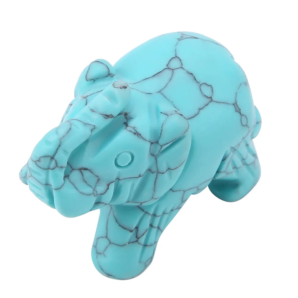 Natural Stone Elephant Figurine For Elegant Home Decor