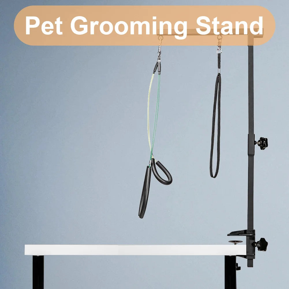 ANENGCN Dog Shower Stand With Restraint Rope Foldable Grooming Desk