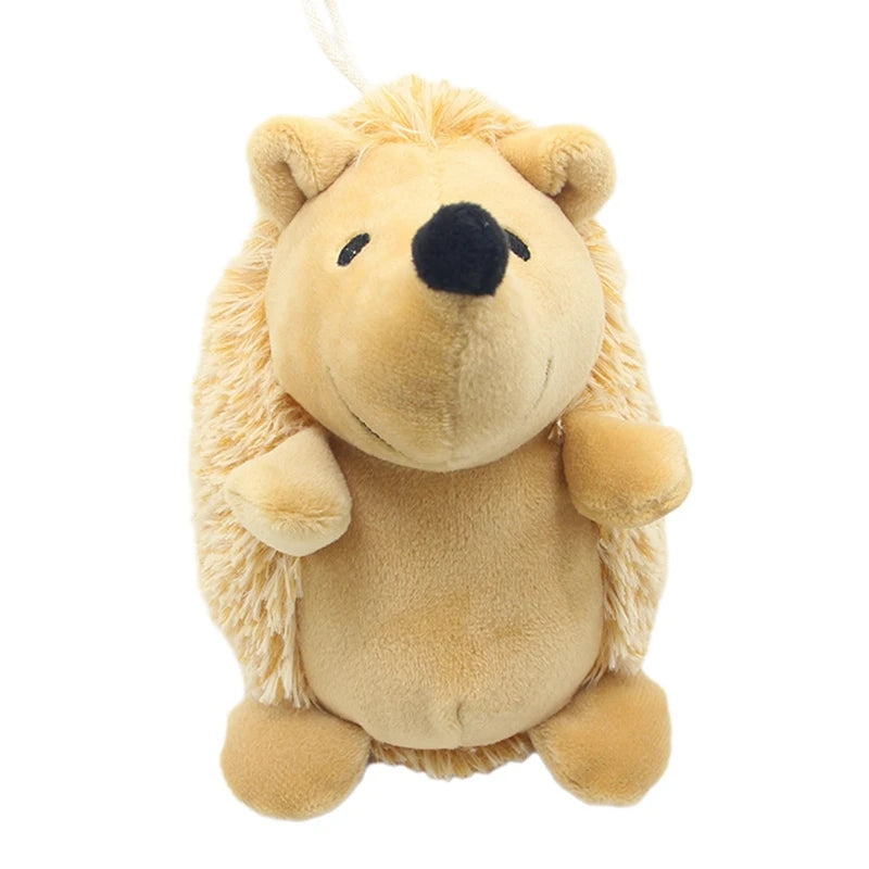 Squeaky Hedgehog Plush Dog Chew Toy For Small Medium Large