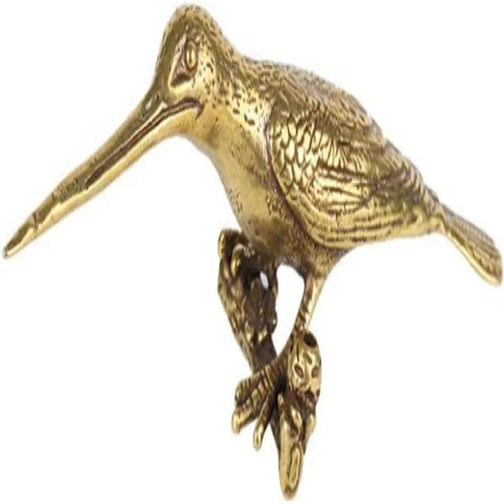 Pure Copper Kingfisher Tea Needle Statue Ornament Woodpecker