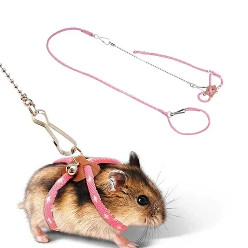 New Adjustable Soft Strap Leash for Small Pets Birds Parrots Mice Hamsters Ferrets Rats and Pigs