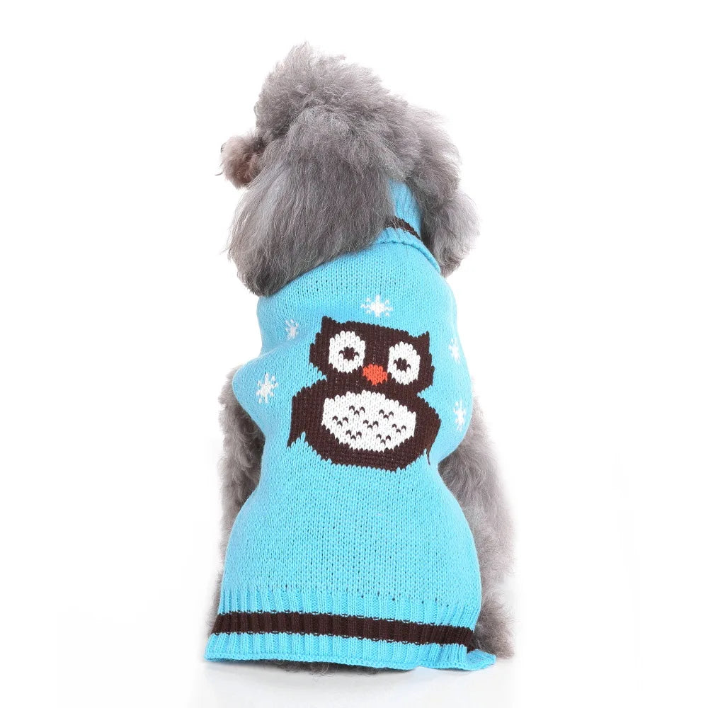 Dog Stripes Sweater Winter Knitting Pet Sweater for Medium Large Dogs Christmas Elk Dog Clothes Labrador Pullover Costume
