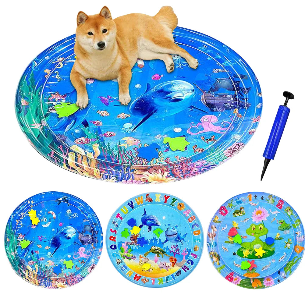 Shunmaii Cat Water Mat With Air Pump For Indoor Cats