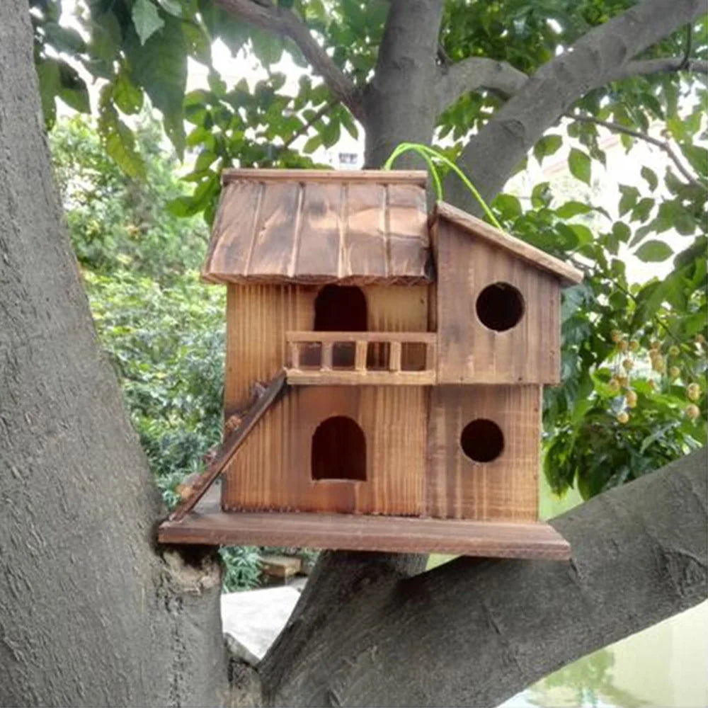Guangdong Wooden Squirrel Nesting Box Bird Safe Nest Protector