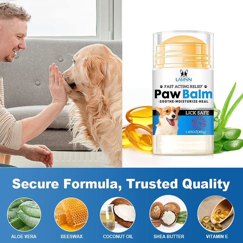 Dog Nose And Paw Balm Cream Moisturizer For Cats And Dogs Paw Protector Foot Repair Accessory