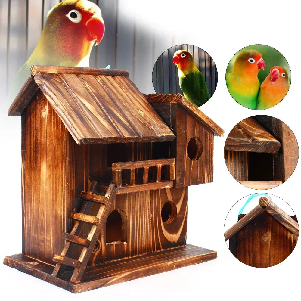 Guangdong Wooden Squirrel Nesting Box Bird Safe Nest Protector