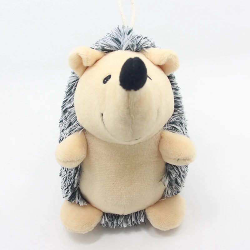 Squeaky Hedgehog Plush Dog Chew Toy For Small Medium Large