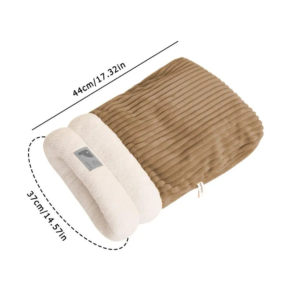 Choice Warm Cat Sleeping Bag Bed Cave For Kitten Pets