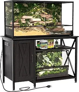 Reptile Tank Stand With Power Outlet 40 To 120 Gallon Table