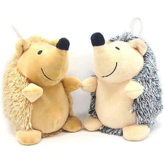 Squeaky Hedgehog Plush Dog Chew Toy For Small Medium Large