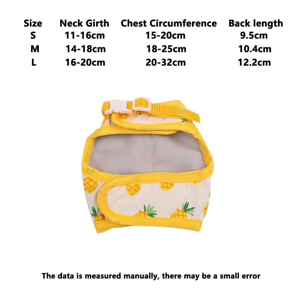 Small Pet Collar Harness Tow Rope Multi-color Adjustable Rabbit Dutch Ferret Hamster Guinea Pig Hedgehog Outdoor Walking Clothes