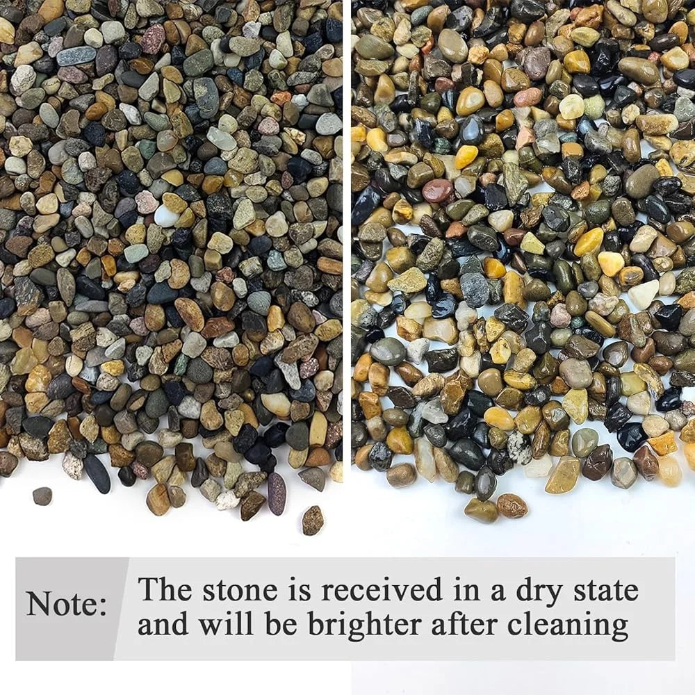5lbs Pea Gravel Aquarium River Rocks for Plants Fish Tank