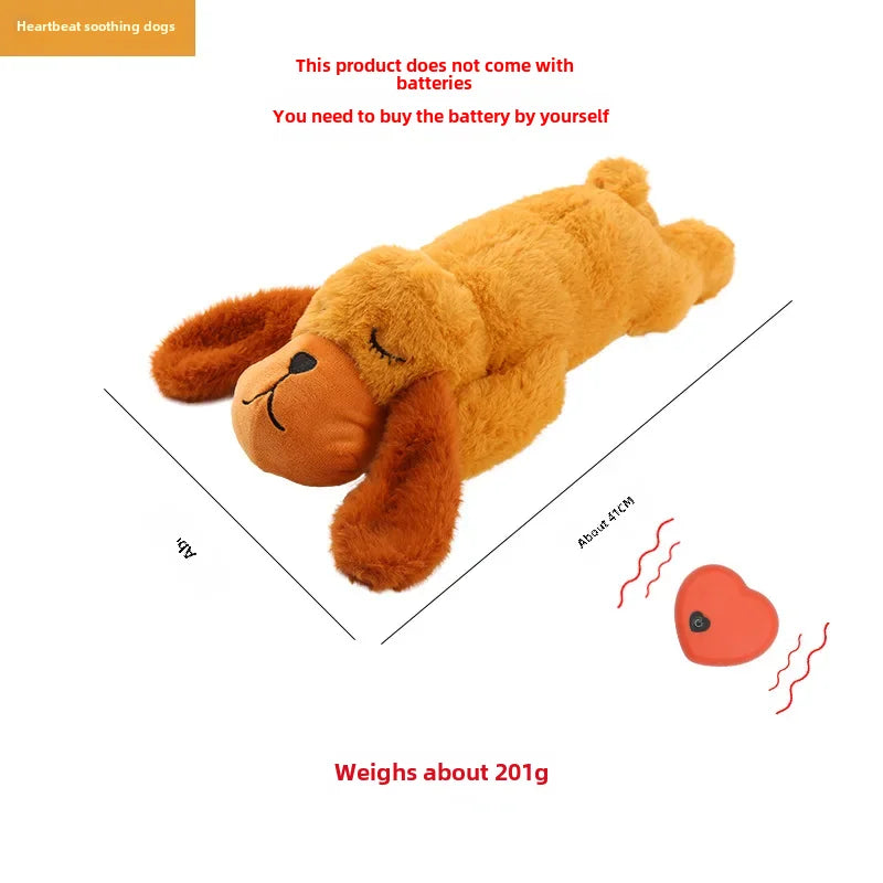 Dog Calming Plush Toy With Simulated Heartbeat For Puppies