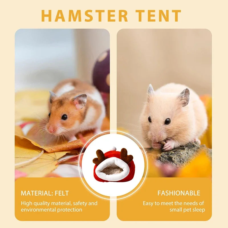 Hamster Soft Warm Bed Rat Hammock Pig Squirrel Winter Pet Toy Hanging Nest Mat House for Mice and Rats
