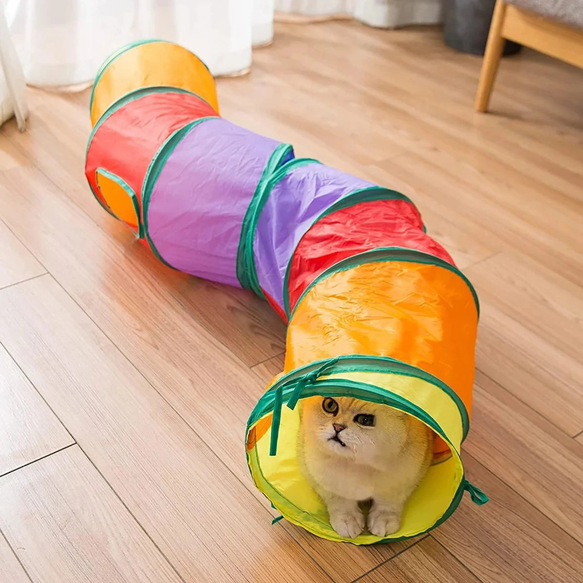 Cat Tunnel Tube Foldable Cat Toys For Interactive Fun