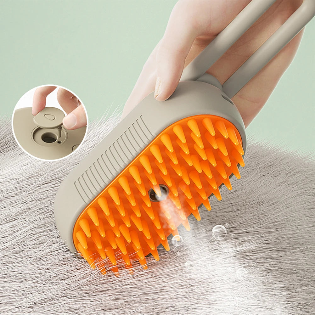 VKTECH USB Rechargeable Cat And Dog Grooming Brush Spray