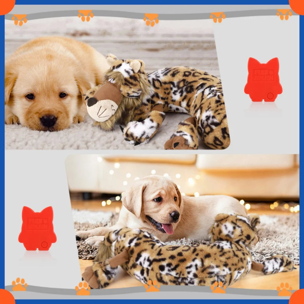 Fuled Christmas Puppy Heartbeat Plush Toys For Dog Training